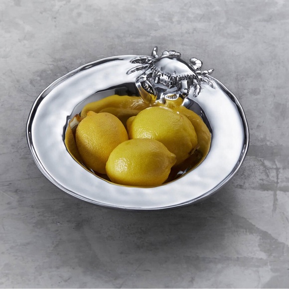 BEATRICE BALL Metalware Ocean Dip Crab Bowl Oven Safe for 350 degrees - Picture 3 of 5